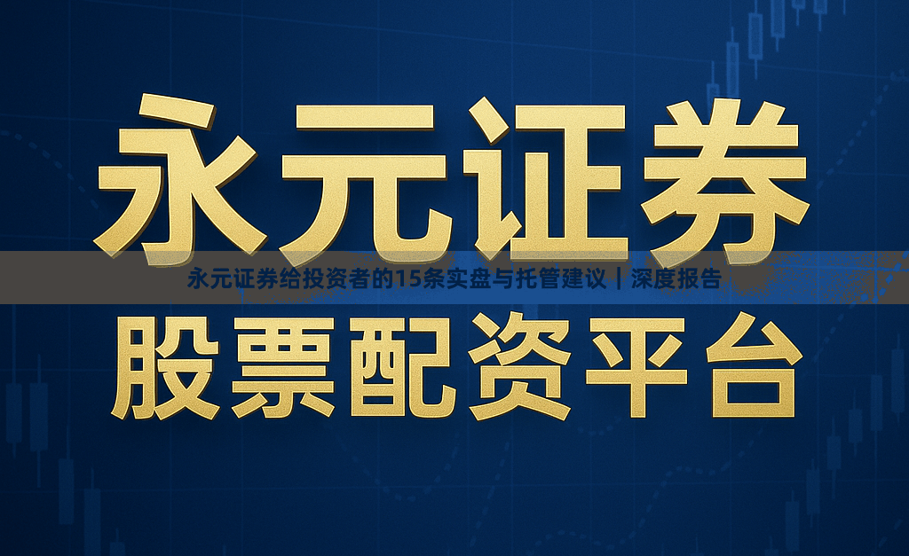 永元证券给投资者的15条实盘与托管建议｜深度报告