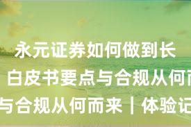 永元证券如何做到长期主义？白皮书要点与合规从何而来｜体验记