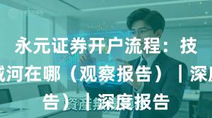 永元证券开户流程：技术护城河在哪（观察报告）｜深度报告