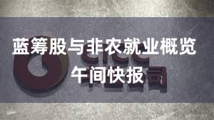 蓝筹股与非农就业概览 午间快报
